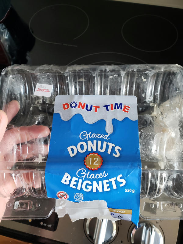 Empty donut package
